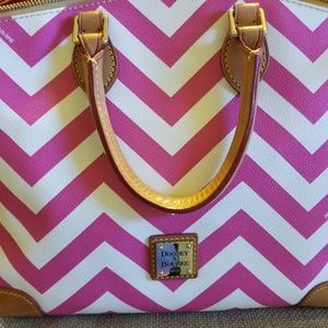 Dooney & Bourke Authentic Chevron Leather Satchel